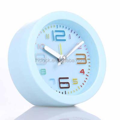 China Colorful table clock with alarm Colorful table clock with alarm for sale