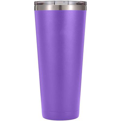 China PURPLESEVEN Sales 32oz Sustainable Hot Thermo Beer Mug Double Wall Vacuum Insulated Stainless Steel Travel Coffee Mug Tumbler With Lid for sale