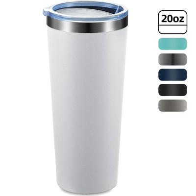 China PURPLESEVEN Wholesale 22 Ounce Sustainable Double Wall Vacuum Insulated Stainless Steel Coffee Beer Pint Tumbler Cup Travel Mug With Lid for sale