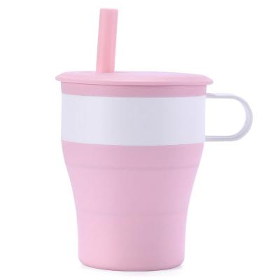 China PURPLESEVEN Factory Travel 480ml Water Viable Retractable Portable Collapsible Collapsible Silicone Collapsible Coffee Mugs Mug for sale