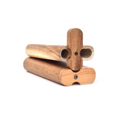 China Modern Custom Plastic Wooden Cigarette Accessories Modern Plastic Wood Cigarette Digger Slugger Smoke Pipe for sale