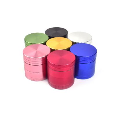 China High quality design wholesale minimalist 40mm 4 layer smoke zinc alloy grinder for sale