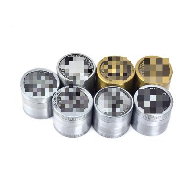 China 30mm 40mm modern luxury cute modern luxury mini portable Amsterdam smoke tobacco weed grinder sliver gold metal maple leaf moledores for sale