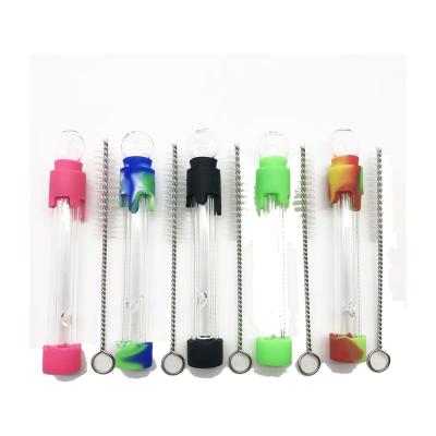 China New Wholesale Portable Batter Glass Tube Silicone Hose Hot Selling Fixtures for sale