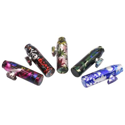 China Minimalist Manufacturers Wholesale Aluminum Material A Variety Of Optional Flower Bullet Snuff Bottle for sale