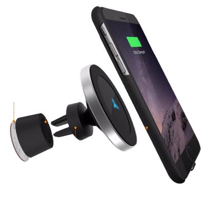 China 10W QI Magnetic Wireless Charger Car Phone Holder QI Wireless Charger for sale