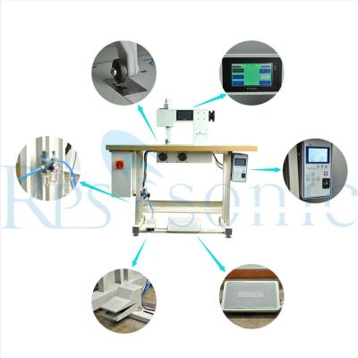 China Watt ultrassônico 35Khz Digitas da máquina de costura 800 do vestuário de proteção à venda
