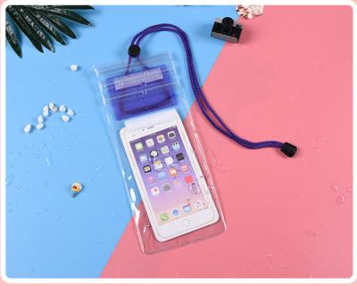 China Transparent Waterproof Dustproof Case Cell Phone Pocket Phone PVC Dry Bag with Lanyard Phone for sale