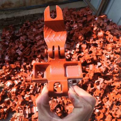 China Fasteners Scaffolding Parts Light Duty Pressed Steel Pipe Clip Fastener Pressed Coupler Scaffold Swivel Double Clamp for sale