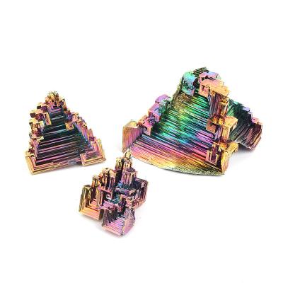 China China Wholesale Bismuth Crystal Pyramid High Quality Bismuth Pyramid For Home Decoration for sale