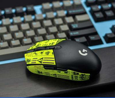 China Handmade LYB Gaming Mouse Grip Tape Skate Sticker Non Slip Lizard Skin Suck Sweat For Logitech G304 G102 Esports Ultra Slim Gamer for sale