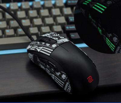 China Handmade LYB Gaming Mouse Grip Tape Skate Sticker Non Slip Lizard Skin Suck Sweat For Zowie EC 3 C Esport Ultra Slim Gamer for sale