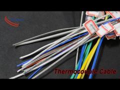 24AWG Thermocouple Cable Fiberglass / PVC Jacket For Temperature Measuring