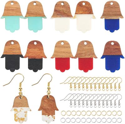 China Europe Wood Earring Pendants Wooden Teardrop Jewelry Findings For Earring Making for sale