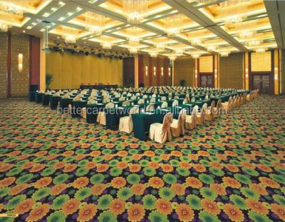 China Modern Floral Design Banquet Hall Flooring Wilton Carpet for sale