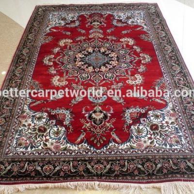 China Handmade patchwork jacquard rug, flock rug, wool and silk silk rug for sale