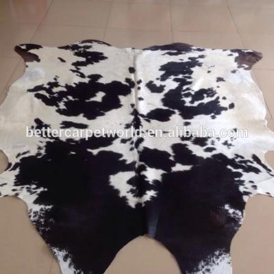 China New Modern Cowhide Rug Leather Animal Skin Patchwork Area Rug for sale