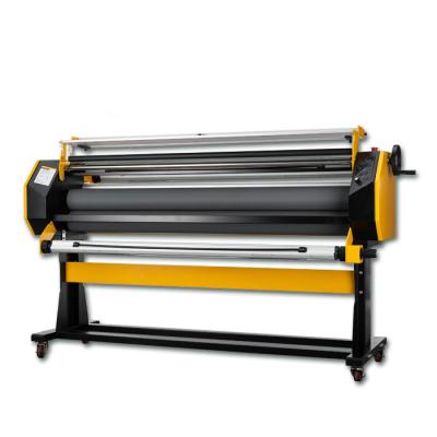 China Printing Stores Lefu Roll Laminator Factory Supplier LF1700-D3 Electric Cold Hot Large Roll Laminator With Manual Handle for sale