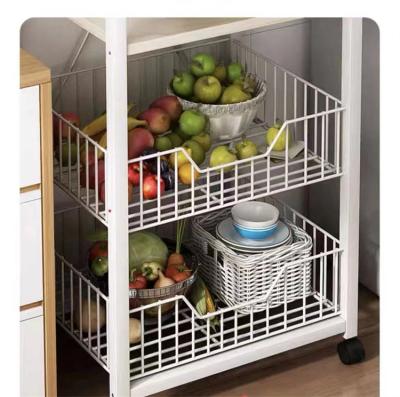 China Stocked Storage Racks Metal Iron And Wooden Display Storage Rack Book Rack Shelf For Living Room Kitchen Wholesale Home for sale