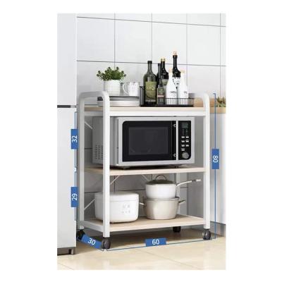 China Custom Corner Multifunctional Stocked Shelf Iron Kitchen Shelves Wholesale Price for sale