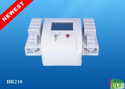 China Salon Lipo Laser Body Slimming Machine Touch Screen 12 Mitsubishi Diode Pads for sale