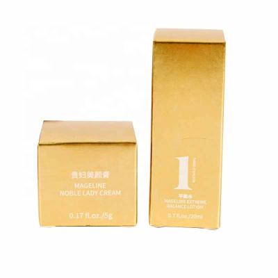 China Disposable Luxury Customized Cosmetic Paper Box Packaging For Lotion for sale