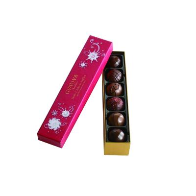 China Recyclable Rigid Packaging Truffles Candy And Chocolate Box For Chocolate Food Paper for sale