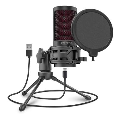 China USB Microphone Usb Condenser Studio Mic Microphone For Computer Professional Plug & Play Microphone Supplies for sale