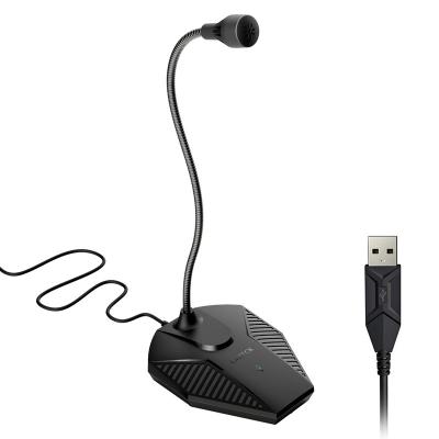 China Hot Selling Gooseneck Microphone Portable Usb Microphone Plug & Play Noise Canceling Computer Microphone With Mute Button for sale