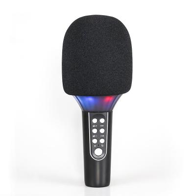 China Handheld Microphone Karaoke Microphone for Kids Karaoke Portable Handheld Wireless Microphone with LED Lights for sale