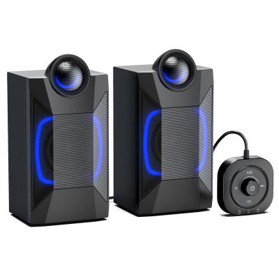 China Factory Price RGB Gaming Laptop Speaker Wholesale Volume Control Wired PC Speaker BT9102 for sale