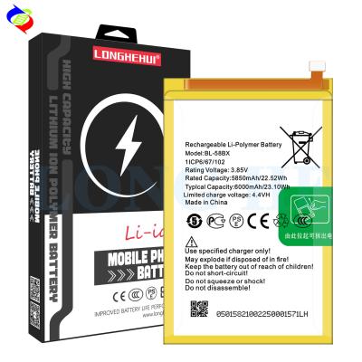 China 6000mAh BL-58BX X680 mobile phone battery for infinix Hot 9 play battery for sale