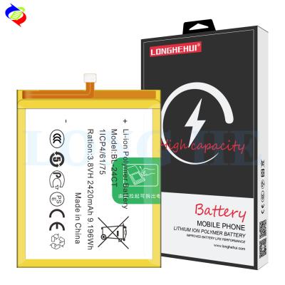 China BL-24CT Lithium cell phone rechargeable battery for Tecno Phantom Z mini Z1 mini 3.8V 2420mAh replacement battery for sale