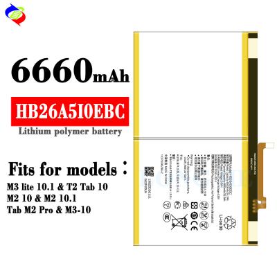 China 6660mAh A HB26A5I0EBC MediaPad M3 Lite 10 Tab Batería para Huawei MediaPad T2 10.0 Pro en venta