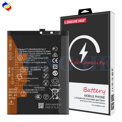 China Stock 3.87V 4900mAh HB496590EFW-F Lithium Ion Battery for Huawei Mobile Replacement for sale