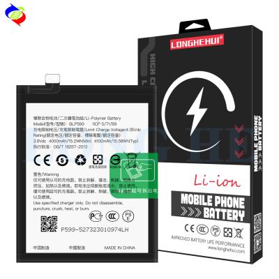 China Rechargeable Batteries BLP599 for OPPO R7 PLUS R7plusf 4100mAh 3.8V Mobile Phone Battery for sale