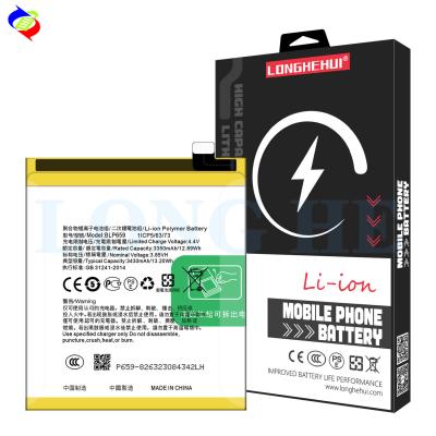 China ODM/OEM BLP659 3430MAH Li-ion Polyer Rechargeable Battery for Oppo R15 Pro for sale