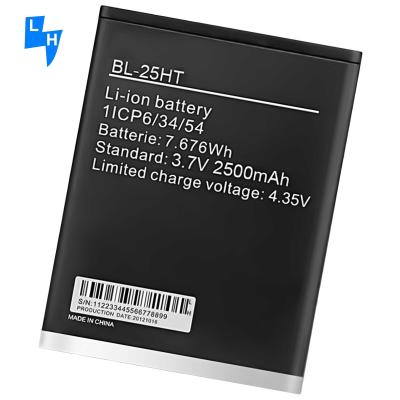 Κίνα Διπλή προστασία IC λευκή BL-25HT 2500mAh μπαταρία κινητού τηλεφώνου Camon C7 για Tecno C7 προς πώληση