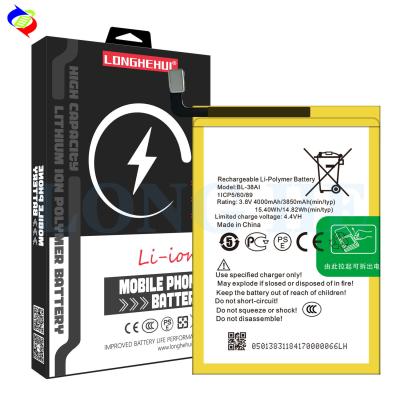 China Double IC Protection 3850mAh Battery for itel P32 P13 P31 P33 BL-38AI Customizable for sale