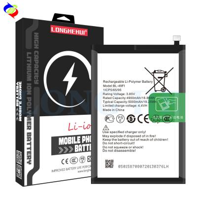 China BL-49FI 5000mAh Batería de teléfono celular de iones de litio para itel P36 P37 Silver Stock OEM en venta