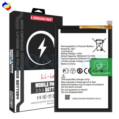 Chine Batterie rechargeable de 4000 mAh BL-39LI Pour Itel A56 A56 Pro Tecno Batterie pour téléphone portable à vendre