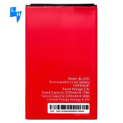 Китай Черный 2200mAh емкость BL-21Ci OEM литий-ионный аккумулятор для мобильных телефонов для itel A33 аккумуляторы продается