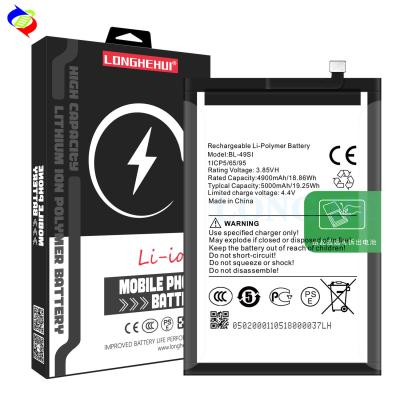 China Mobile Phone Battery For Itel BL-49SI P55 5G With 5000mAh Capacity And 500PCS MOQ for sale