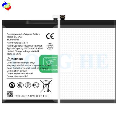 중국 이텔 휴대 전화의 향상된 성능을 위해 5000mAh BL-5AAI 배터리로 업그레이드하십시오. 판매용