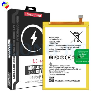 China white 4000mAh BL-39iX Note5 stylus Note 6 X606 X610 mobile phone battery for-infinix Note 5 pro battery for sale