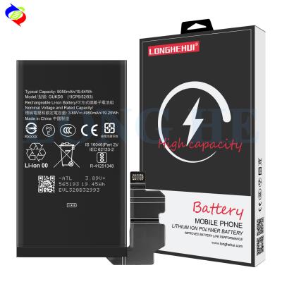 China Black Mobile Phone Battery For Pixel 8 Pro 3.89V 5050 mah GUKD8 Lithium ion Replacement for sale