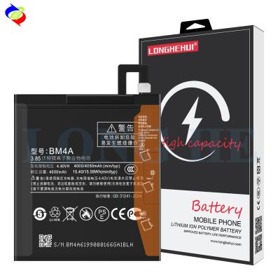 China High Capacity 4050mah BM4A Rechargeable Batteries Stock for Xiaomi Redmi Pro Mobile Phone Sales for sale