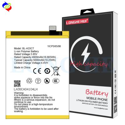 China Compatible Infinix Rechargeable Li-ion Polymer Battery BL-A33CT for GM22 5000mAh 3.85V for sale