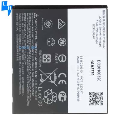 China Oplaadbare en AAA 2000mAh batterij JE30 voor Motorola Moto E5 Play Go Edition Te koop