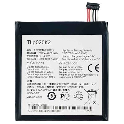 China Alcatel One Touch Idol 3 4.7 OT6039 6039Y 6039H 6039K Batterie 2000mAh TLP020K1 TLP020K2 zu verkaufen